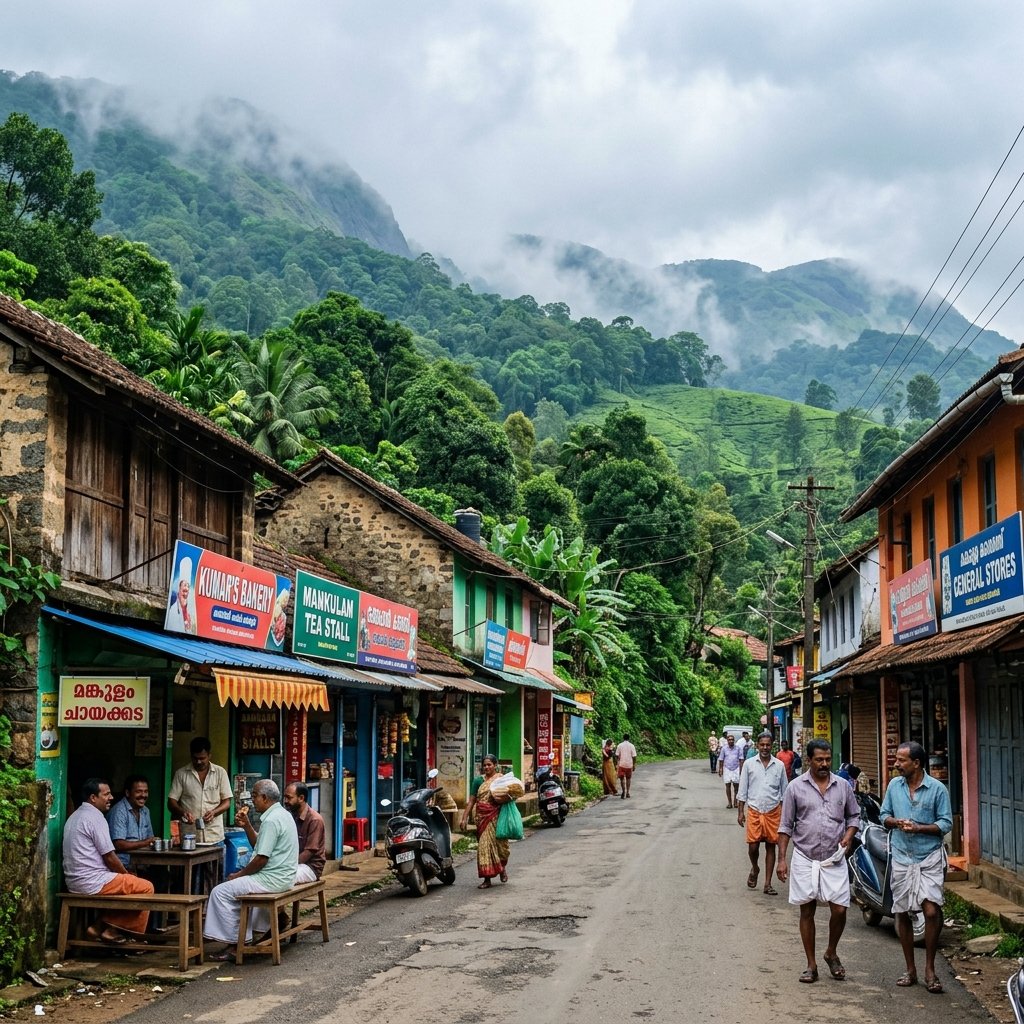 Mankulam Town (Break for Lunch or Tea)