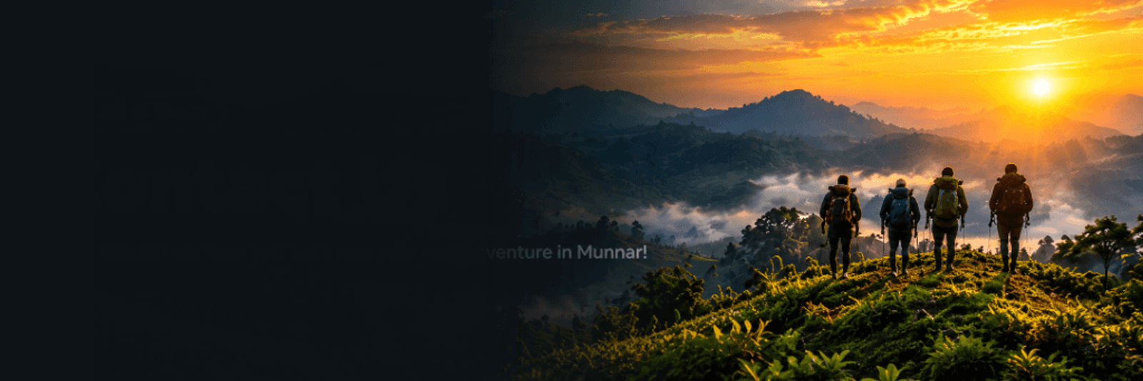 Munnar Hiking Tours Sunset Mountain Ridge